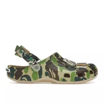 Crocs BAPE x Classic Clog ABC Camo - зеленые кроссовки унисекс 209627-212 42-43