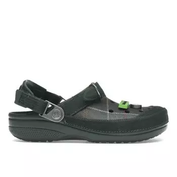 Crocs Barbour x Classic Clog Клетчатый хаки Унисекс Кроссовки Зеленый 210898-3VT 45-46