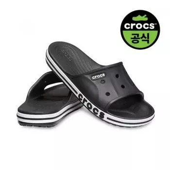 Crocs Barley Crocs Shoes Crocs Official Shared Bayaband Slide Bkw BLACKWHITE(Z066)/M4W6(230)