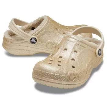 Crocs Baya Lined Glitter Clog Kids 207656 11s C13(190mm)