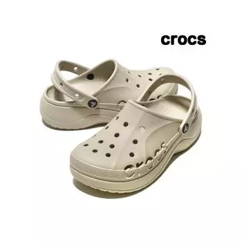 Crocs Baya Platform Clog Women Sandals Winter White 208186 11s 20818611S230mmM4W6