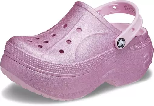 Crocs Bella Glitter Clog Спортивные балетки см Сандалии, Розовый, 22.0