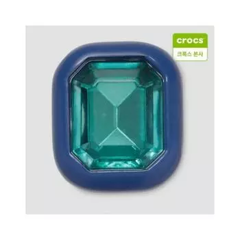 Crocs Синий Зеленый Квадратный Ювелирный Подвеска Gibbitz 10014511 shuffle