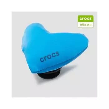 Crocs Голубое пуховое сердце Zibbitz Charm 10014217 shuffle