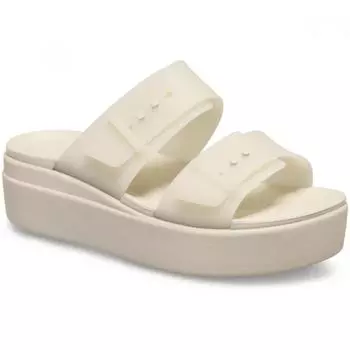 Crocs Brooklyn Buckle Frosted Low Wedge 210980 0lh W6(230mm)