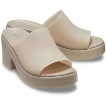 Crocs Brooklyn Buckle Frosted Slide Heels 210981 2 14 W5(220)