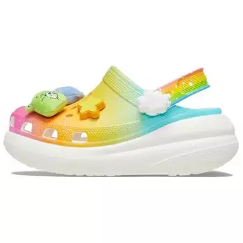 Crocs Care Bears x Crush Clog Rainbow женские кроссовки разноцветные белые 210103-100 36-37