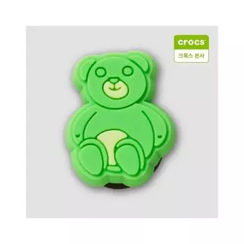Crocs Cartoon Green Teddy Zibbitz Charm 10014763 onefree