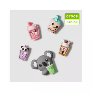 Crocs Чай с пузырьками Koala, 5 шт., Gibbitz Charm 10014553 shuffle