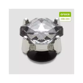 Crocs Charcoal Square Gemstone Zibbitz Charm 10014295 onefree