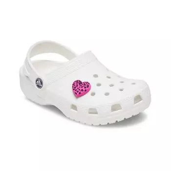 Crocs Cheetah Pattern Heart Gibbits Charm 10012338 onefree