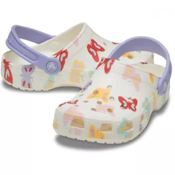 Crocs Classic Butterfly Graphic Clog Toddler 211263 0wv C5(120)