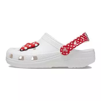 Crocs Classic Clog Disney Minnie Mouse (TD) Kids Sneakers White Red 208710-119 24-25