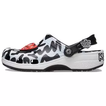 Crocs Classic Clog Keith Haring Кроссовки унисекс Черный Белый 209488-001 34-35