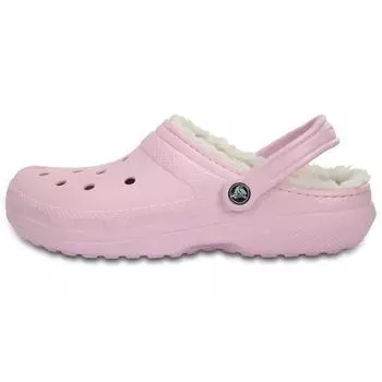 Crocs Classic Clog прочные теплые хлопковые сабо женские розовые 203591-6GQ 36-37