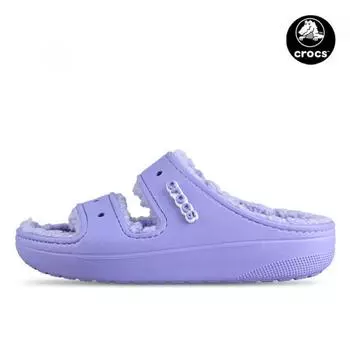 Crocs Classic Cosy Women Winter Fur Slippers Office School Cold Weather Sandals 207446 5py 2074465PY/M4/W6230