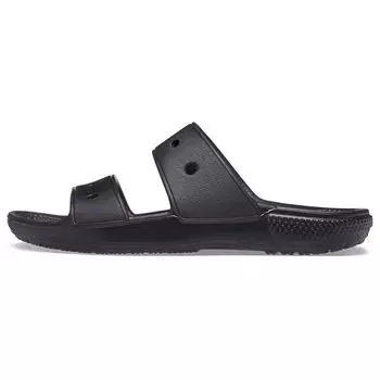 Crocs Classic Double Band Slide Sandals Black Unisex Sneakers 206761-001 36-37