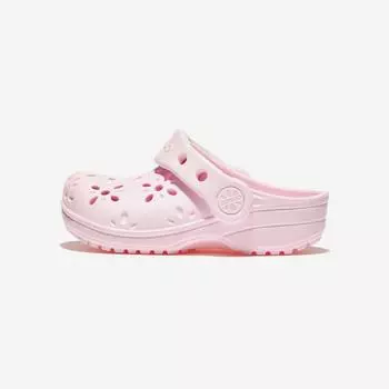 [Crocs] Classic Floral Cut-Out Clog Toddler, CRS210944, 1010112424, Popular Korean Shoes 120