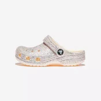 [Crocs] Classic Glitter Clog Kids, CRS206993, 1010107979, Popular Korean Shoes 210