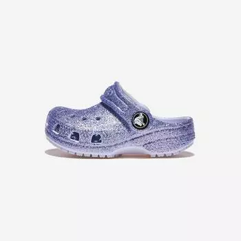 [Crocs] Classic Glitter Clog Toddler, CRS206992, 1010107983, Popular Korean Shoes 150