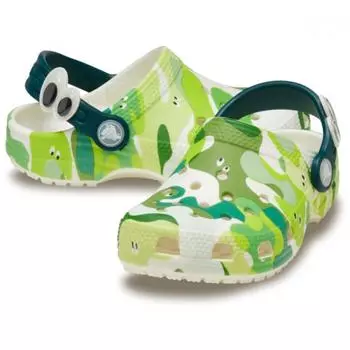 Crocs Classic Glow Slime Monsters Toddler Glow Green 210730 3vn C5(120mm)