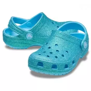 Crocs Classic Iridescent Glitter Clog Kids 210986 4wd C11(175)