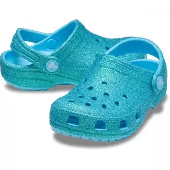 Crocs Classic Iridescent Glitter Clog Tinted Glass 210986 4wd J2(210)
