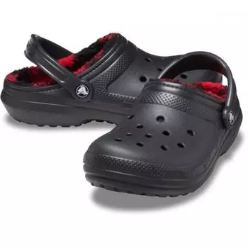 Crocs Classic Lined Buff Check Black 210738 001 M7W9(260mm)