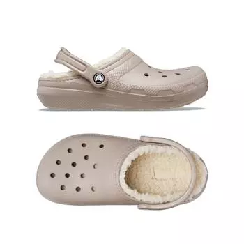 Crocs Classic Lined Clog Fur Indoor Shoes 203591 2 Yb Musroom270