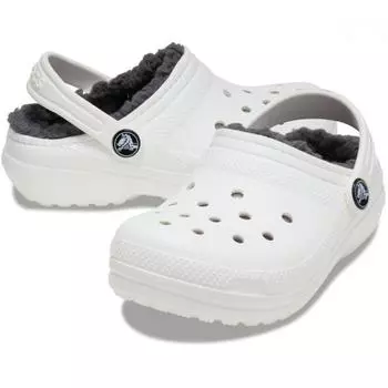 Crocs Classic Lined Clog Toddler White 207009 10m C10(165mm)
