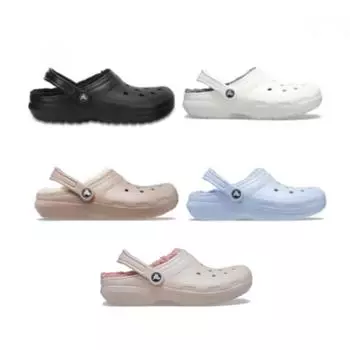 Crocs Classic Lined Clogs 5 Piece Collection 203591 060203591 10m203591 2yb203591 4ns203591 6ur 20359110M (white/gray)/M5W7(240)