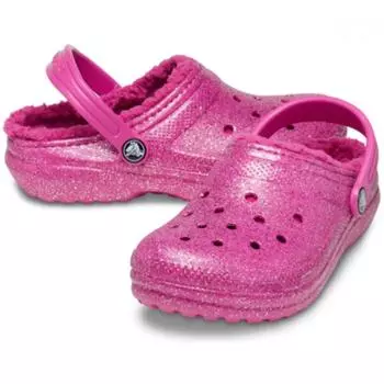 Crocs Classic Lined GliTTer Clog T 207463 6sz C5