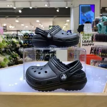 Crocs Classic Lined Kids 207009 060 Black black/130