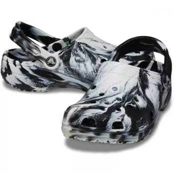 Crocs Classic Marble Clog Black White 206867 103 M4W6(230mm)