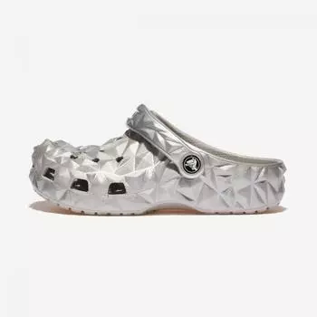 Crocs Classic Metallic Geometric Clogs Crs210002 Silver 230