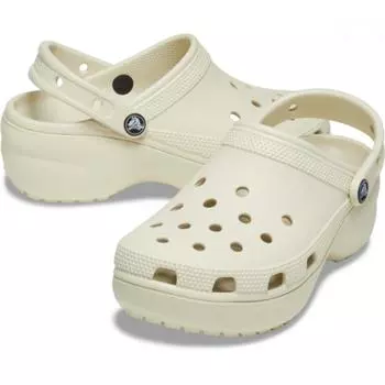 Crocs Classic Platform Clogs Woman Bone 206750 2y2 W5(220)