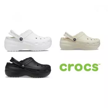 Crocs Classic Platform Linked Clogs Women Специальная выставка white (100)/W6(230mm)