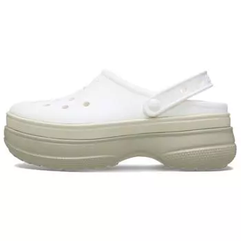 Crocs Classic Stacked Clog Chalk Unisex Sneakers White 211355-0WV 38-39