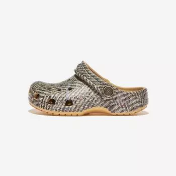[Crocs] classic tweed clogs kids, CRS210799, 1010108795, Popular Korean Shoes 175
