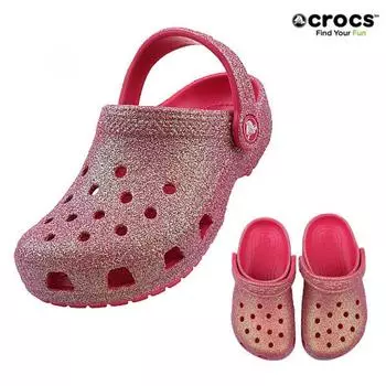 Crocs Crocs Classic Iridescent Glitter Clog Kids 210986 6zq 2109866ZQ/J1 (200)