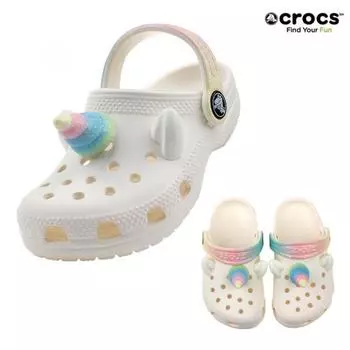Crocs Crocs Classic Rainbow Unicorn Clog Toddler 209701 0wv 2097010WV/C6 (130)