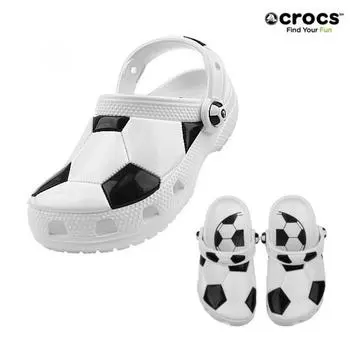 Crocs Crocs Classic Soccer Ball Clog Toddler 210023 103 White 210023103/C6 (130)