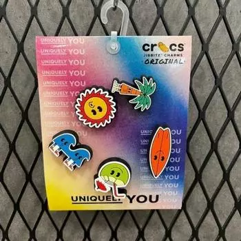 Crocs Crocs Hc02 Tropical 5 Pack Jibbitz Tropic Oh 5pck Bund Color mix/FF (free)