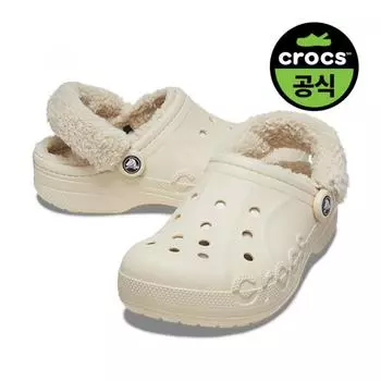 Crocs Crocs Official Adult Baya Lined Fuzz Strap Clog Wwt 24fucl206633 WINTER WHITE(Z11S)/M4W6(230)