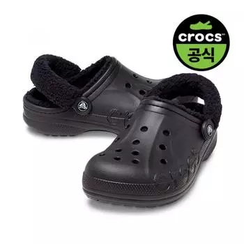 Crocs Crocs Official Adult Baya Lined Fuzz Strap Clog Bk 24fucl206633 BLACK_BLACK(Z060)/M4W6(230)