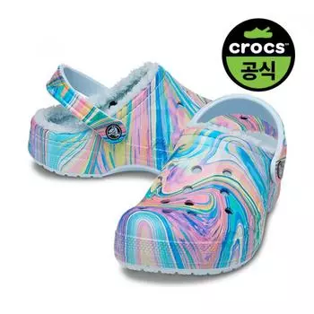 Crocs Crocs Official Adult Baya Lined Printed Clog Mbm 22fucl205975 MINERAL BLUE_MULTI(Z4KV)/M8W10(265)