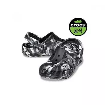Crocs Crocs Official Adult Baya Marbled Clog Bkw 25sucl206935 BLACK_WHITE(Z066)/M4W6(230)