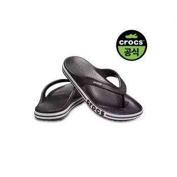 [Crocs] Crocs Official Adult Bayaband Flip Bkw 25sufp205393 BLACK_WHITE(Z066)/M5W7(240)