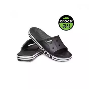 Crocs Crocs Official Adult Bayaband Slide Bkw 25susl205392 BLACK_WHITE(Z066)/M4W6(230)