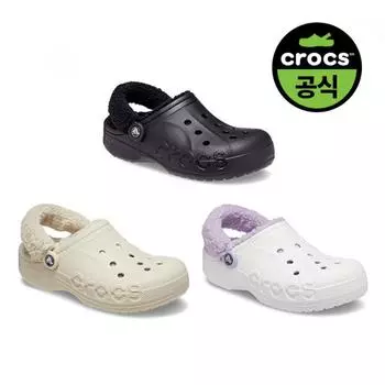 Crocs Crocs Official Common Baya Lined Fuzz Strap Clog 3 Выберите 1 23fucl206633 03)WHITE LAVENDER(Z577)/M4W6(230)